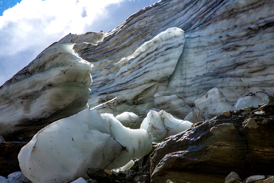 The front of Sexton  Glacier.