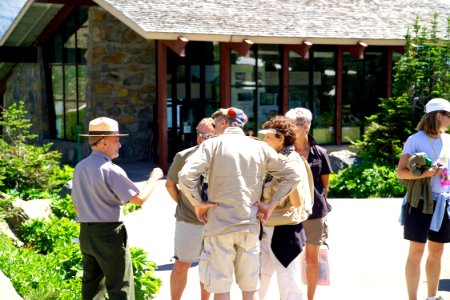 Park Ranger giving a Ranger Talk photo