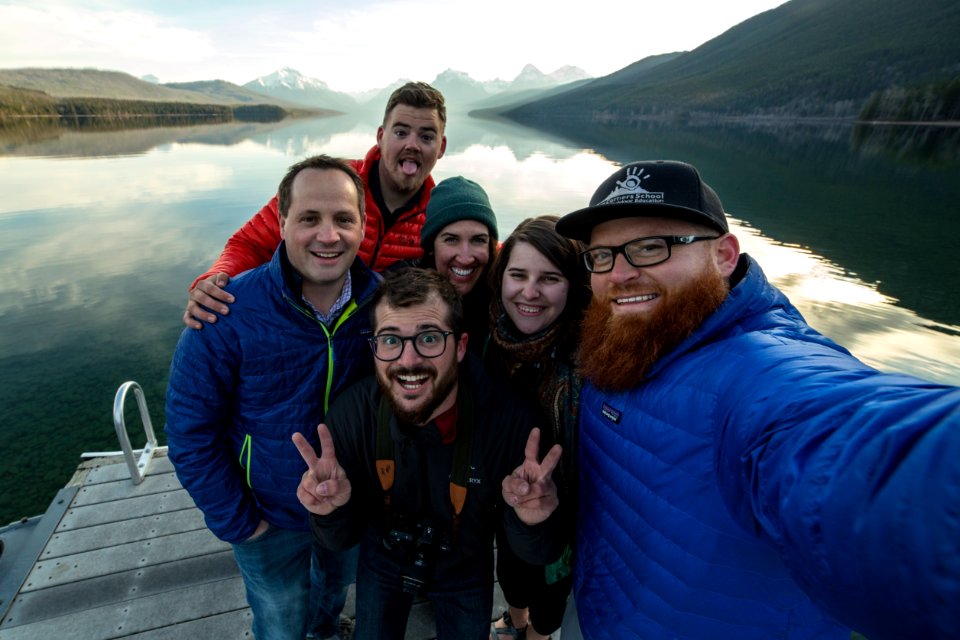Group Selfie at Lake McDonald