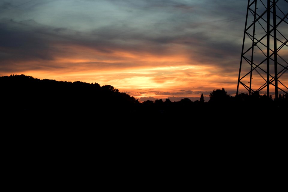 Orange am Abend