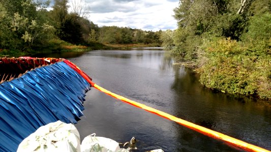 White Rock Dam Removal - coffer dam and Pawcatuck River