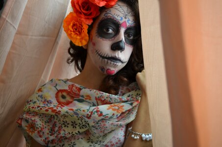 Popular festivals day of the dead crafts photo