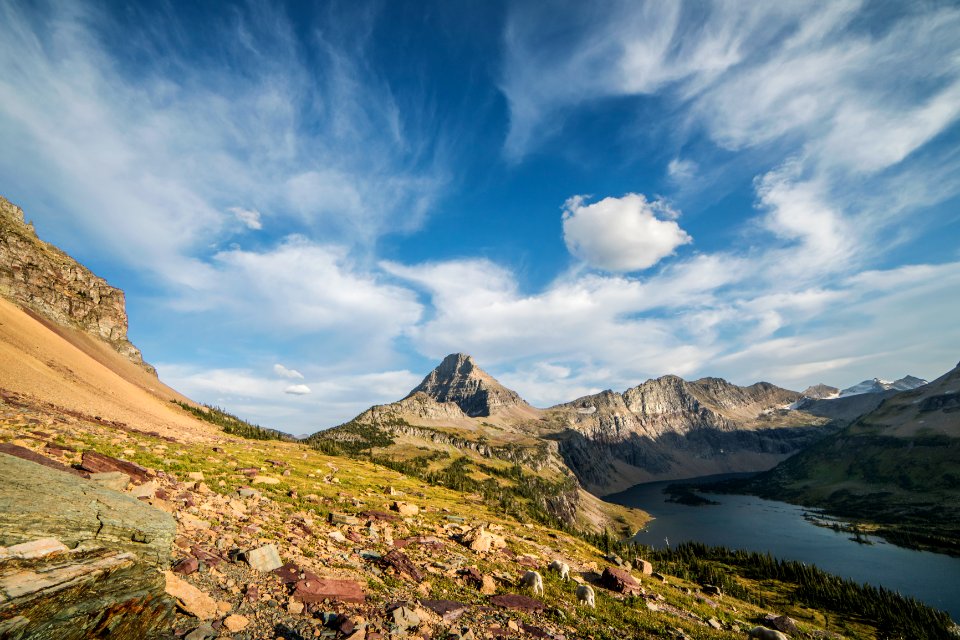 Hidden Lake- August Evening With The Goats