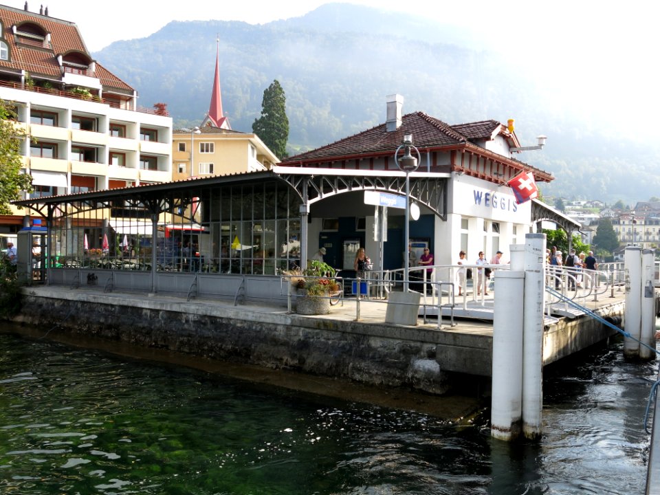 Travelling on the Lake Lucerne aboard the steam ship DS Uri
