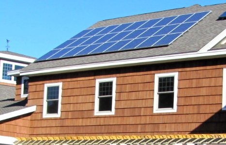 Solar panels at Long Island Visitor Center