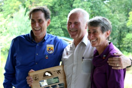 Bill Koch after receiving the inaugural Wilderness Stewardship Legacy Award photo