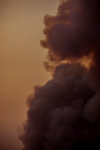 Smoke Cloud from Howe Ridge Fire 2018
