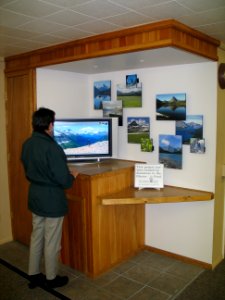 Exhibits in the Apgar Visitor Center