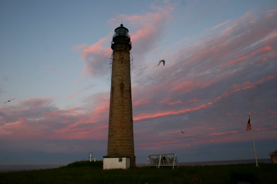 Lighthouse At Sunset