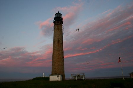 Lighthouse At Sunset photo