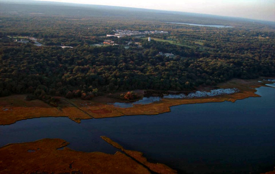 Aerial view of the refuge