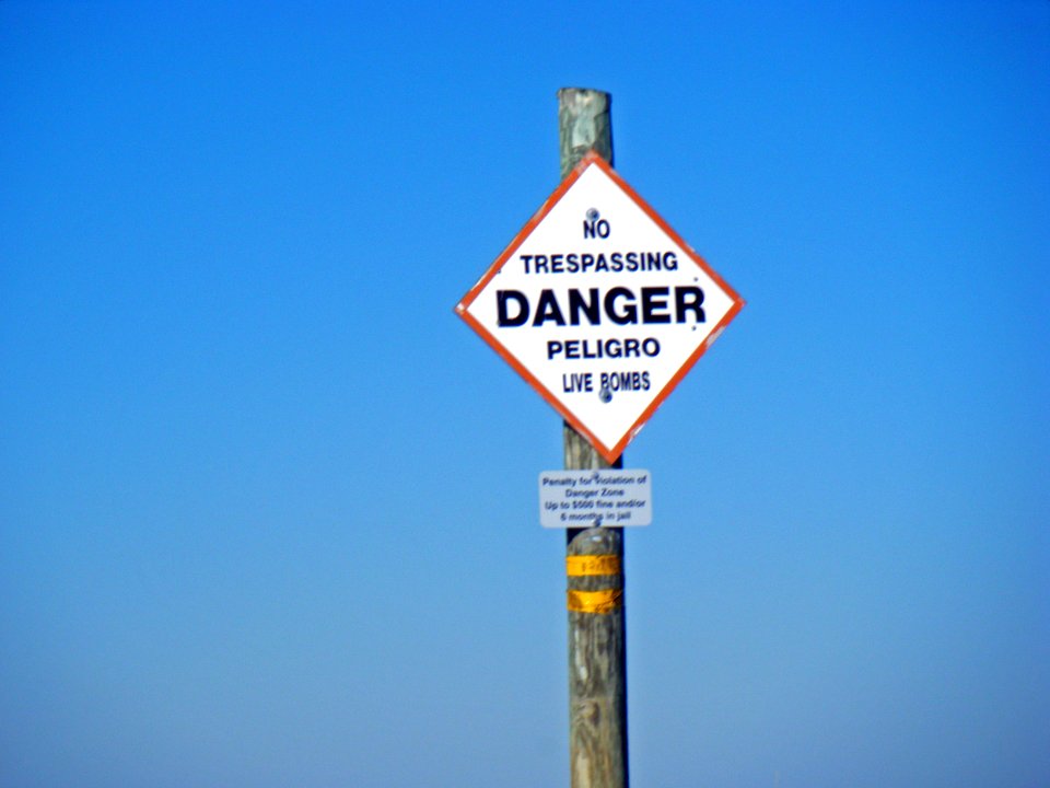 Danger sign