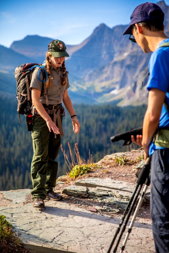 Park Ranger Leading a Hike