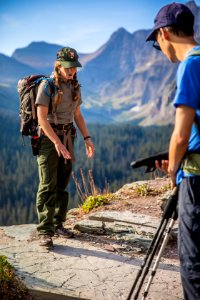 Park Ranger Leading a Hike photo