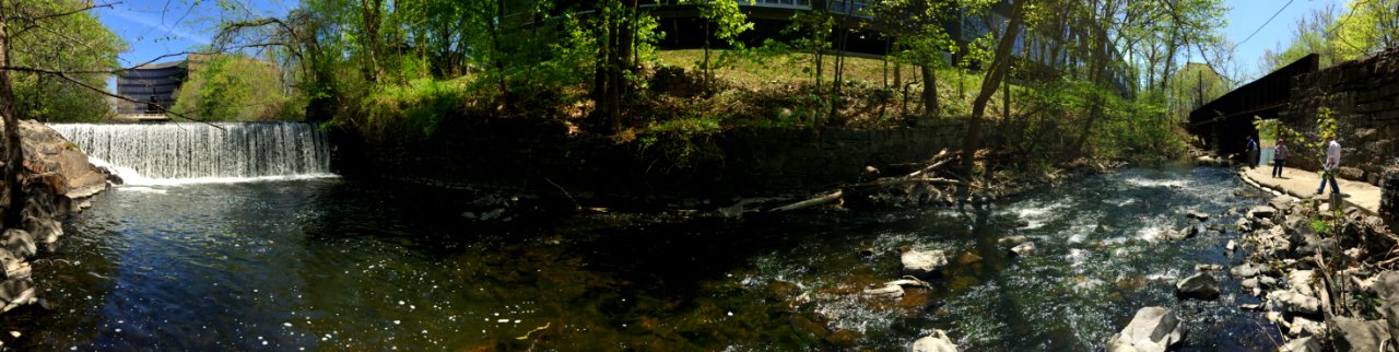 Panorama of the Flock Process Dam site