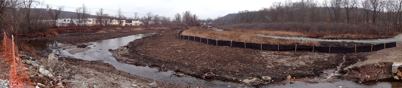 Pond Lily Dam removal site panorama photo