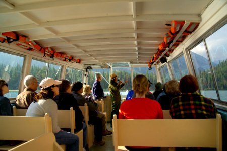 Park Ranger on a Boat Tour photo