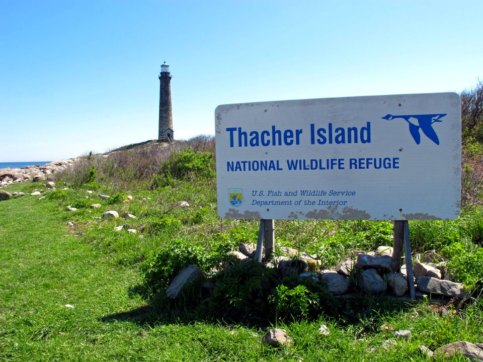 Thacher Island sign
