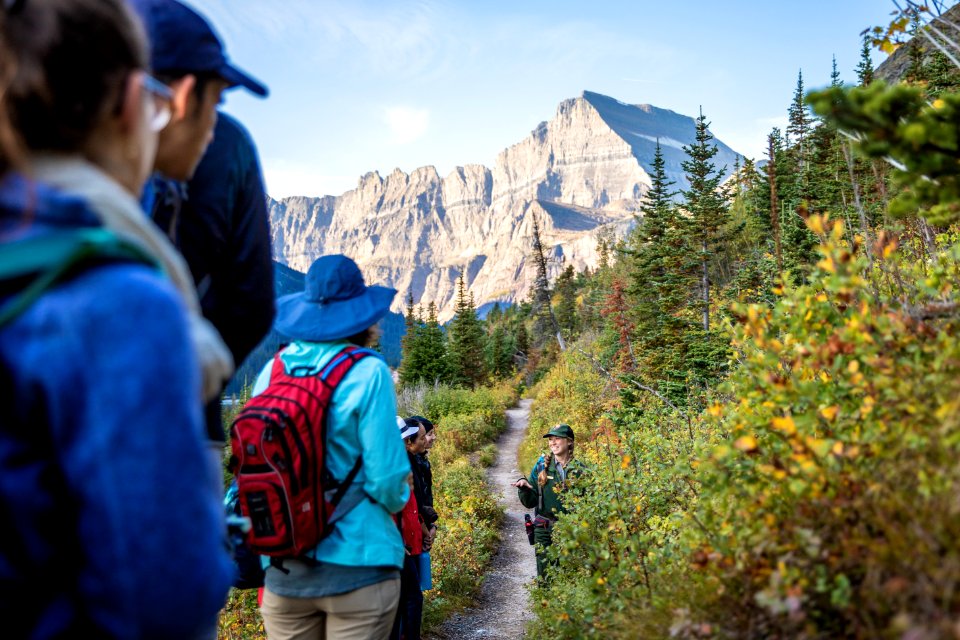 Park Ranger Leading a Hike