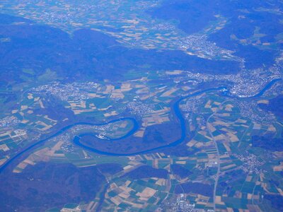 Luftbildaufnahme river river course