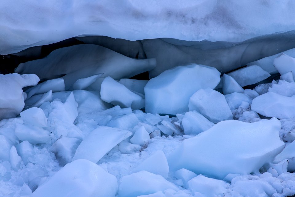 Details of Glacier Ice