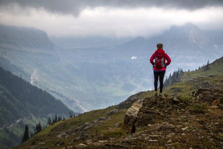 Looking landscape hiking photo