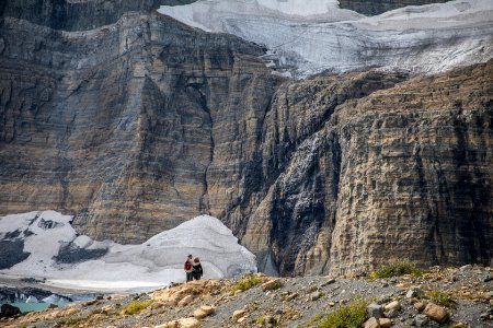 People at Grinnell Glacier photo