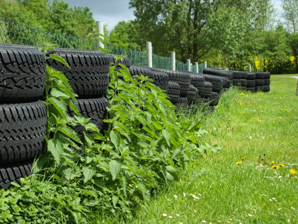 Auto tires black environment