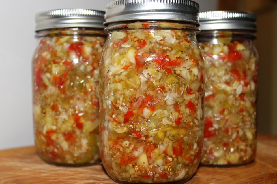 Canning relish pickle