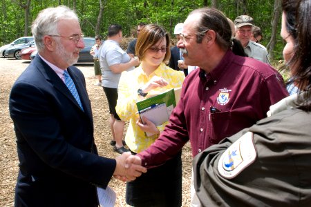 U.S. Congressman Tim Bishop and Northeast Region Refuge Chief Tony Léger