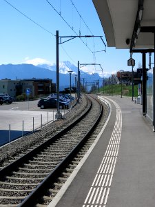 SBB Train station Küssnacht am Rigi, Switzerland photo