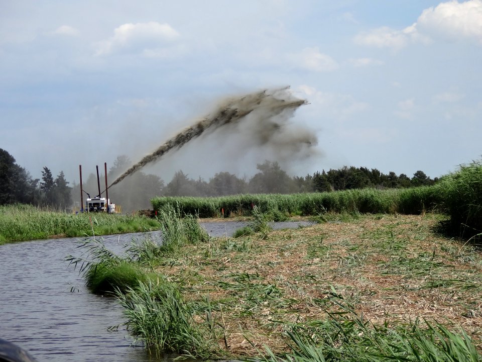 Dredging channels at Prime Hook