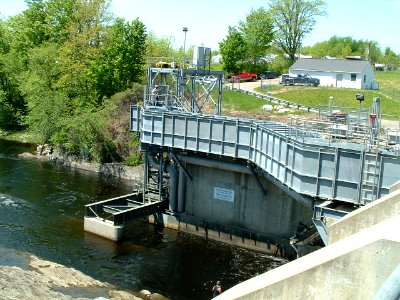Large fish lift on Sebasticook River