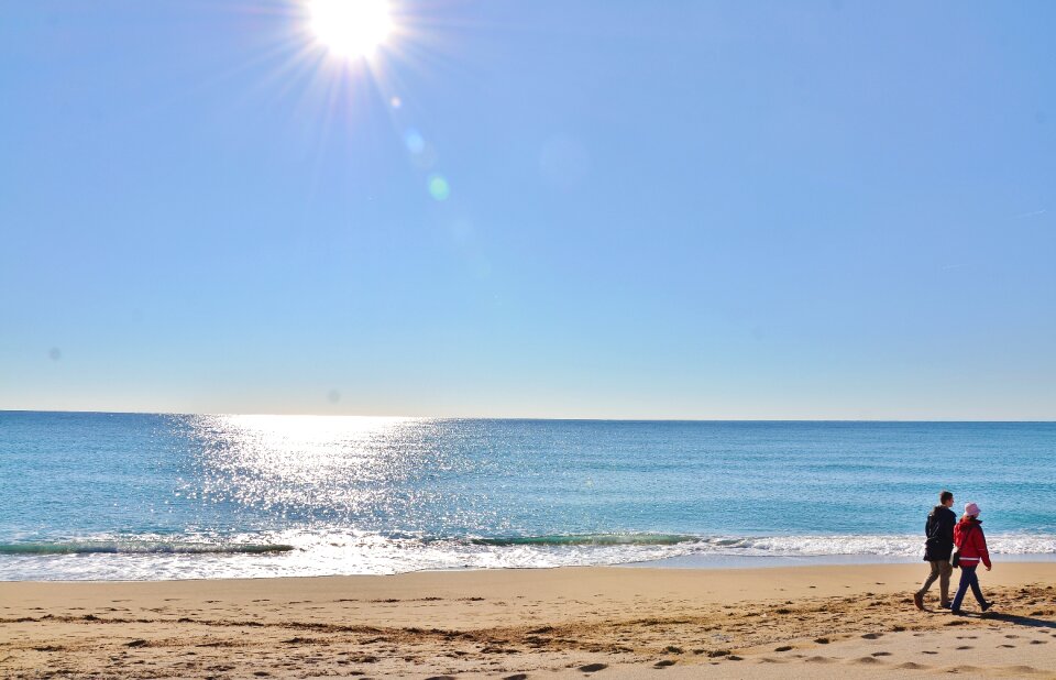 Summer blue wave