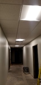 Canaan Valley National Wildlife Refuge  Lights in hallway to public use area installed