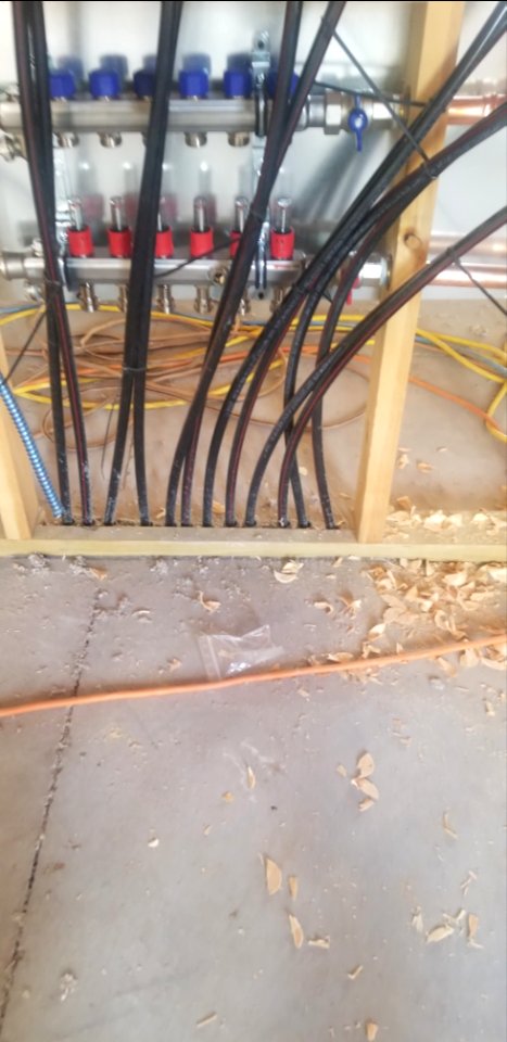 Canaan Valley National Wildlife Refuge multi-use facility - manifolds for radiant floor heat typical