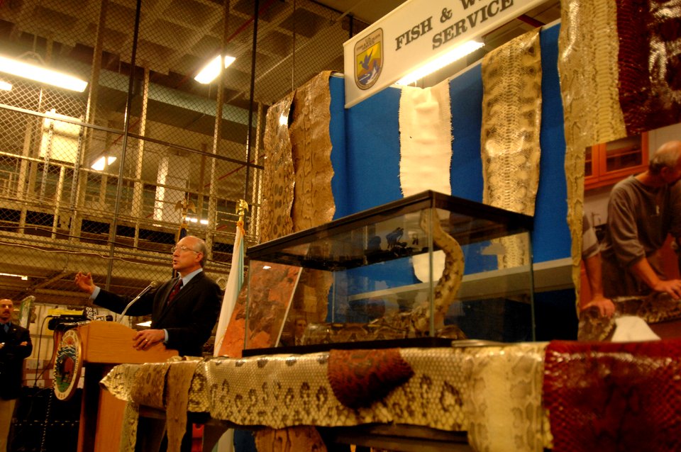 Secretary Salazar giving his speech