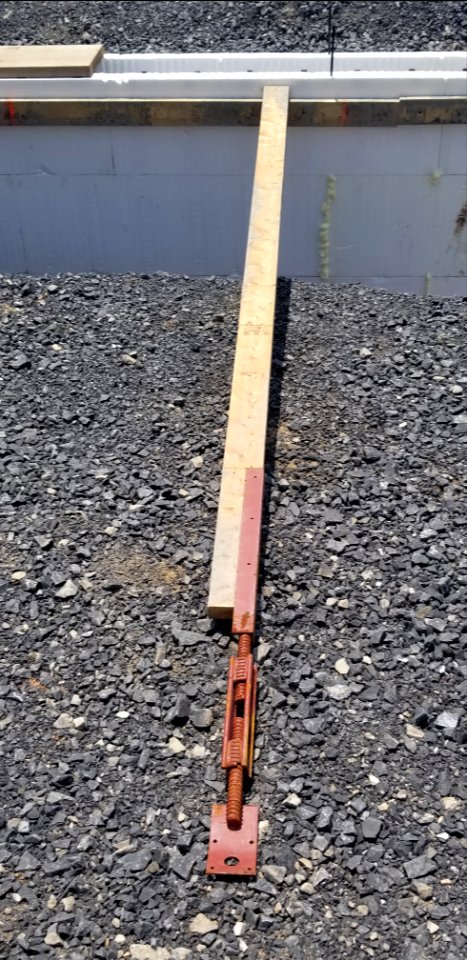 CVNWR stem wall support up close