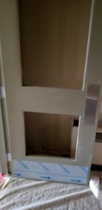 Canaan Valley National Wildlife Refuge Entry door installed with kick plate