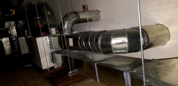 Canaan Valley National Wildlife Refuge HVAC units installed in mezzanine