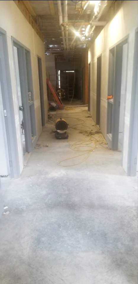 Canaan Valley National Wildlife Refuge Drywall installed in private office hallway