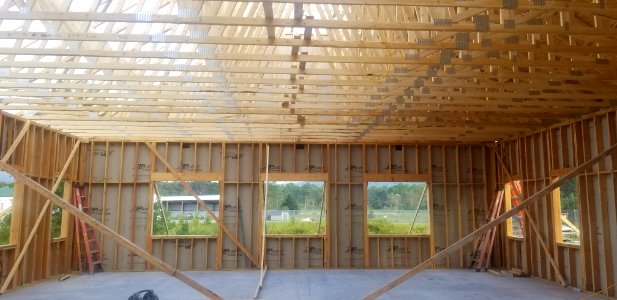 Canaan Valley NWR Trusses over open offices