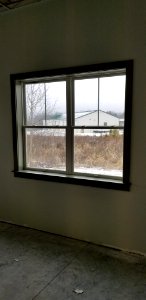 Canaan Valley National Wildlife Refuge Finished paint on interior window frames typical