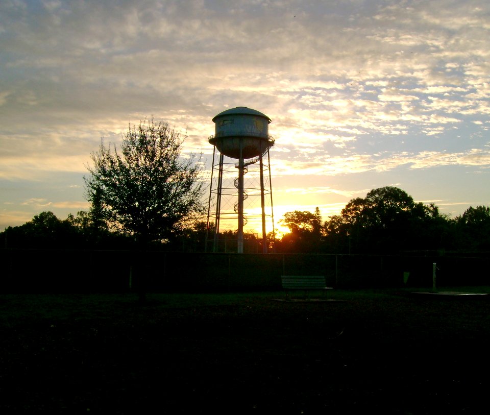 Crescent Lake Water Tower at Sunrise