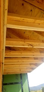 Canaan Valley NWR Soffit work outside exhibit room