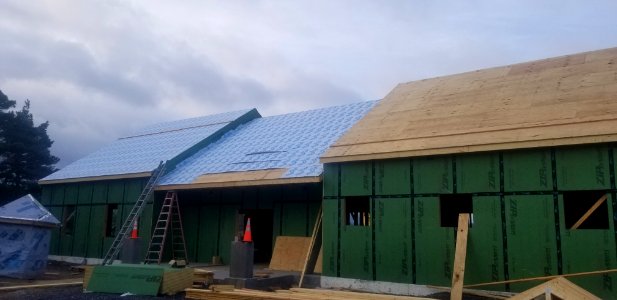 Canaan Valley NWR Dry sheeting and plywood on roof