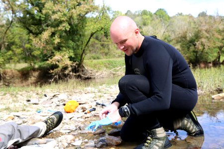 Collecting samples