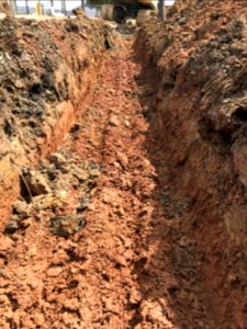 Test trench inside (shale)
