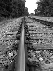 Journey perspective gray train photo