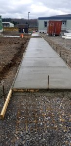 Canaan Valley National Wildlife Refuge Portions of sidewalks poured